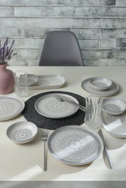 Hermia Set de Desayuno de 10 Piezas Color Piedra